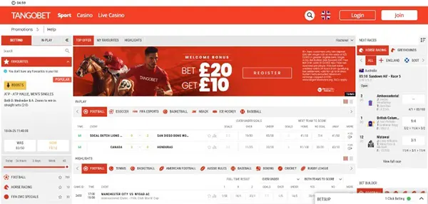 Tangobet live casino